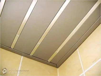 Алюмінієвий стеля своїми руками - монтаж рейкових стель (стель) Алюмінієвий стеля своїми руками - монтаж рейкових стель