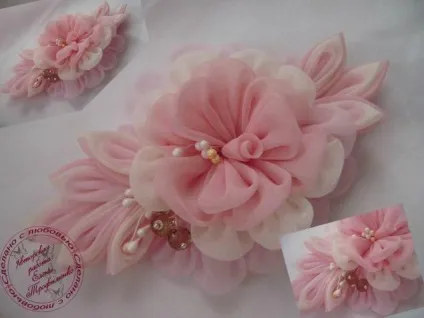 Братки - лепестов техніці канзаші - ярмарок майстрів - ручна робота, handmade (клей) Братки - лепестов техніці канзаші - ярмарок майстрів - ручна робота, handmade