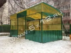 Альтанки для куріння, курилки з полікарбонату, вуличні павільйони (курилки) Альтанки для куріння, курилки з полікарбонату, вуличні павільйони
