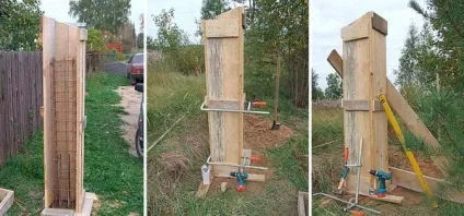 Бетонні стовпи для забору своїми руками (забору) Бетонні стовпи для забору своїми руками