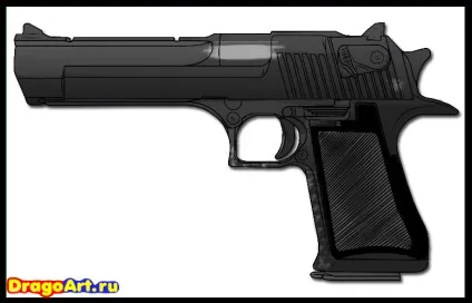 Як намалювати desert eagle поетапно олівцем (як намалювати зброю) Як намалювати desert eagle поетапно олівцем