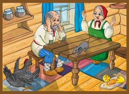 Як намалювати казку - курочка ряба (курочка) Як намалювати казку - курочка ряба