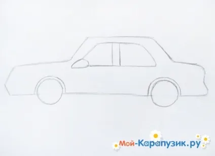 Як намалювати машину олівцем поетапно (машину) Як намалювати машину олівцем поетапно