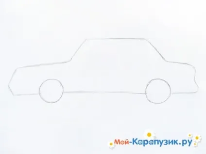 Як намалювати машину олівцем поетапно (машину) Як намалювати машину олівцем поетапно