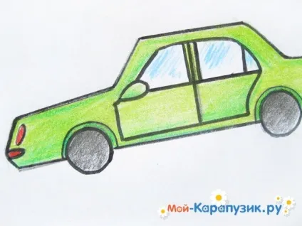 Як намалювати машину олівцем поетапно (легкової машини колеса) Як намалювати машину олівцем поетапно