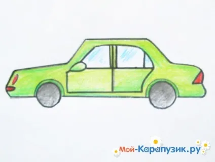 Як намалювати машину олівцем поетапно (легкової машини колеса) Як намалювати машину олівцем поетапно