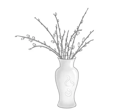 Як намалювати вербові котики (намалювати) Як намалювати вербові котики