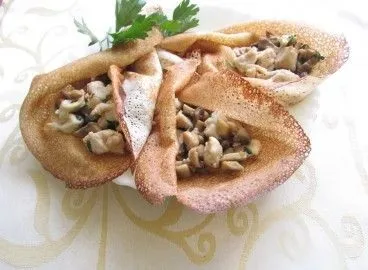 Млинці фаршировані куркою і грибами, хозобоз - ми знаємо про їжу все (млинці) Млинці фаршировані куркою і грибами, хозобоз - ми знаємо про їжу все