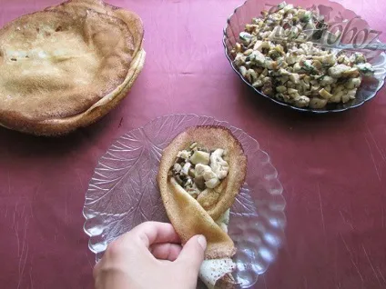 Млинці фаршировані куркою і грибами, хозобоз - ми знаємо про їжу все (куркою) Млинці фаршировані куркою і грибами, хозобоз - ми знаємо про їжу все