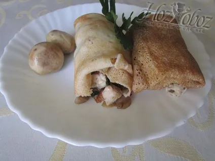 Млинці фаршировані куркою і грибами, хозобоз - ми знаємо про їжу все (куркою) Млинці фаршировані куркою і грибами, хозобоз - ми знаємо про їжу все