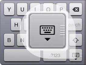 Cекретная кнопка клавіатури ipad (вибрати найбільш зручний) Cекретная кнопка клавіатури ipad