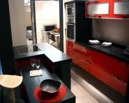 Чорно-червона кухня секрети створення екпрессівного інтер'єру з фото прикладами (створення) Чорно-червона кухня секрети створення екпрессівного інтер'єру з фото прикладами