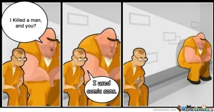 Чим поганий comic sans