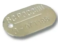 Що зазвичай пишуть на армійських жетонах (жетон) Що зазвичай пишуть на армійських жетонах