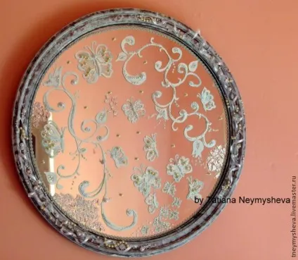 Декорування старого дзеркала - ярмарок майстрів - ручна робота, handmade (намистини пластикові) Декорування старого дзеркала - ярмарок майстрів - ручна робота, handmade