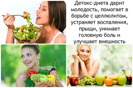 Детокс програма в домашніх умовах меню на три дні, тиждень і 10 днів; особливості раціону