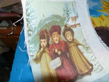 Декупаж на канві, або імітація вишивки (декупаж на канві) Декупаж на канві, або імітація вишивки