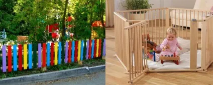 Дитячий паркан своїми руками - вибір матеріалу, процес роботи (вибір) Дитячий паркан своїми руками - вибір матеріалу, процес роботи