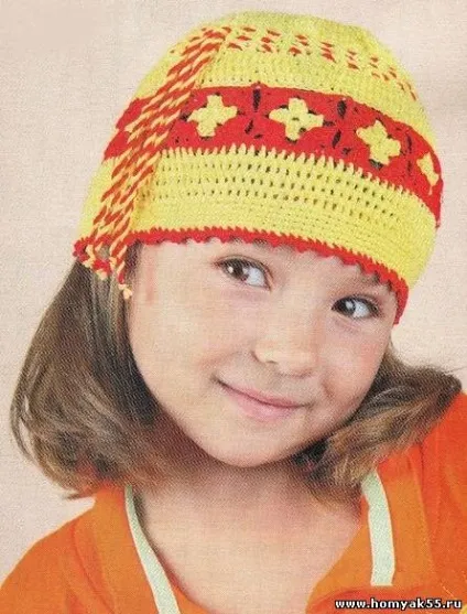 Дитяча шапка гачком схема і опис - сторінка 3 (дитяча шапка) Дитяча шапка гачком схема і опис - сторінка 3