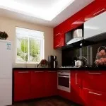 Дизайн інтер'єру чорно-червоній кухні, інтер'єр кухні (кухні) Дизайн інтер'єру чорно-червоній кухні, інтер'єр кухні