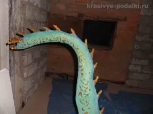 Дракон з пап'є-маше своїми руками