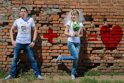 Джинсовий весілля ідеї, образи, аксесуари