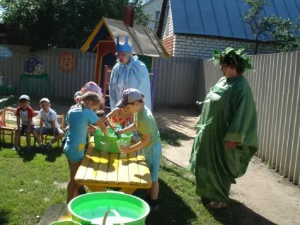 Фотозвіт розважального заходу з водою «водні естафети» (конспекти занять) Фотозвіт розважального заходу з водою «водні естафети»