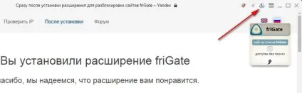 Frigate для яндекс браузера
