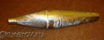 Глушник для моторолера типу «саксофон»