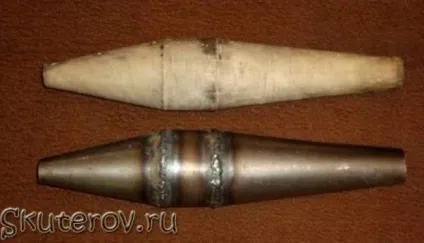 Глушник для моторолера типу «саксофон»