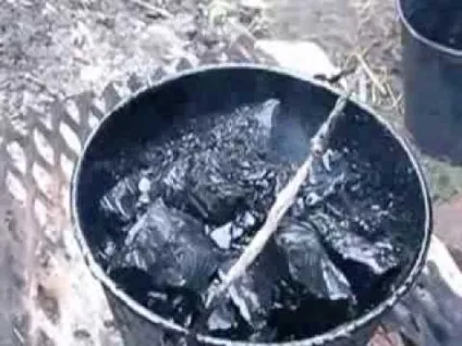 Гідроізоляція гарячим бітумом