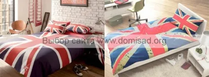 Інтер'єр в стилі британського (англійського) прапора та іншої символіки, фото