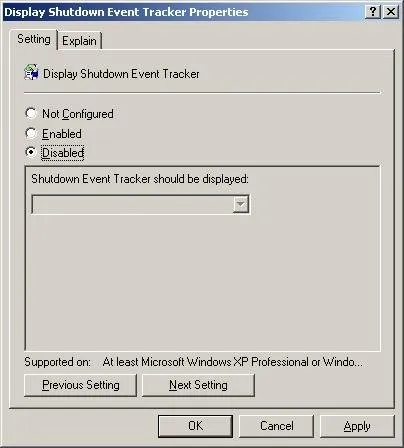 Як відключити службу обліку виключень в windows 2003 (windows) Як відключити службу обліку виключень в windows 2003