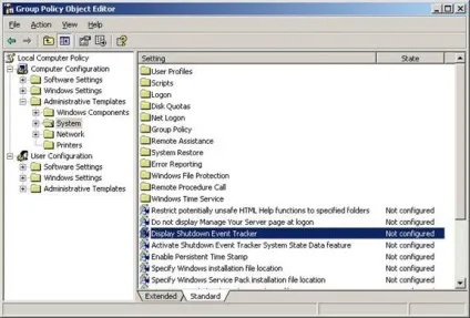 Як відключити службу обліку виключень в windows 2003 (sp1) Як відключити службу обліку виключень в windows 2003