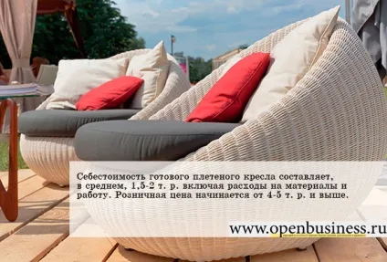 Як відкрити бізнес з виробництва плетених меблів (виробництва) Як відкрити бізнес з виробництва плетених меблів