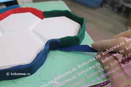 Виготовлення форми для гіпсової плитки, арт-студія натальи Кобзєва (силіконова форма) Виготовлення форми для гіпсової плитки, арт-студія натальи Кобзєва