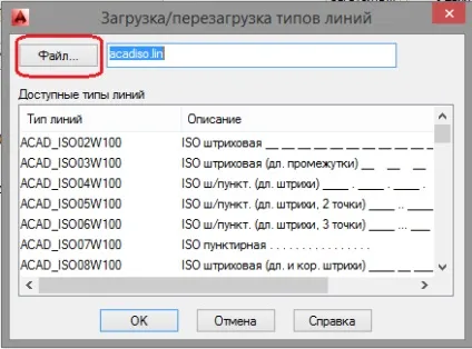 Як додати типи ліній в autocad
