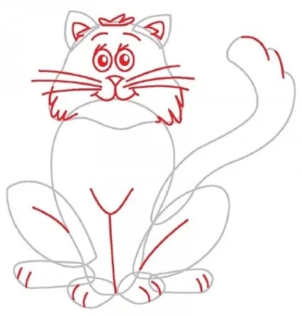 Як намалювати кошеня кота і кішку (вчимося малювати кота) Як намалювати кошеня кота і кішку
