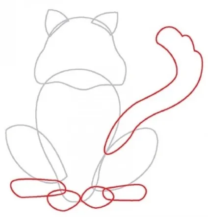 Як намалювати кошеня кота і кішку (кошеня) Як намалювати кошеня кота і кішку