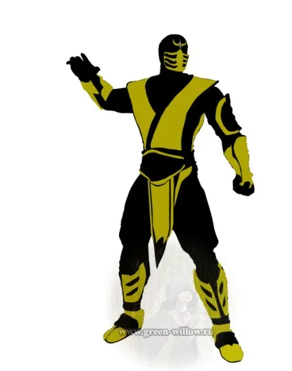 Як намалювати скорпіона (scorpion) з mortal kombat (kombat) Як намалювати скорпіона (scorpion) з mortal kombat