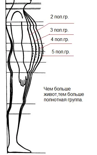 Як правильно визначити полнотной групу чоловіки