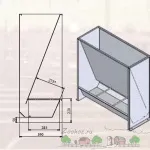 Як зробити годівниці для свиней і поросят своїми руками креслення і фото бункерних і автоматичних (своїми) Як зробити годівниці для свиней і поросят своїми руками креслення і фото бункерних і автоматичних