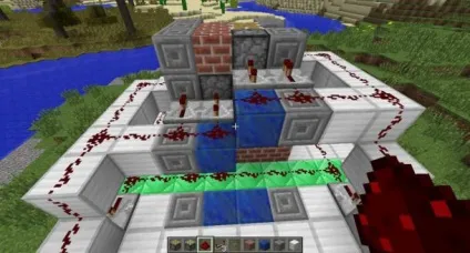 Як зробити ліфт в майнкрафт - minecraft (білий сірий синій) Як зробити ліфт в майнкрафт - minecraft