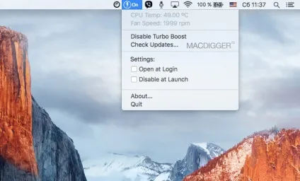 Як включити або вимкнути turbo boost на mac, - новини зі світу apple (turbo) Як включити або вимкнути turbo boost на mac, - новини зі світу apple