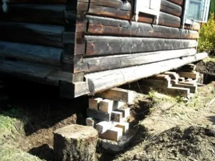 Як замінити або побудувати фундамент під дерев'яним будинком (замінити) Як замінити або побудувати фундамент під дерев'яним будинком