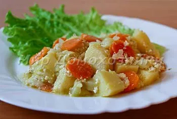 Картопля з кабачками в духовці, світ домогосподарки (овочеві страви) Картопля з кабачками в духовці, світ домогосподарки