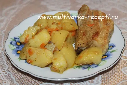 Картопля, тушкований зі свинячими реберцями (заливка) Картопля, тушкований зі свинячими реберцями