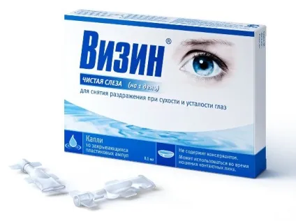 Краплі від почервоніння очей список крапель, ціни, опис