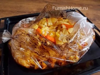Картопля з овочами, запечений в рукаві (овочами) Картопля з овочами, запечений в рукаві