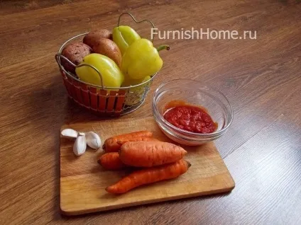 Картопля з овочами, запечений в рукаві (овочами) Картопля з овочами, запечений в рукаві